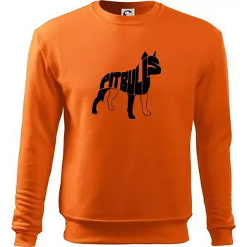 Pánská mikina Pit Bull Teriér - Mikina Essential pánská - 3XL ( Oranžová )