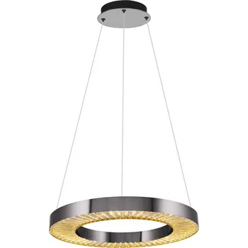 LED Lustr na lanku JESI LED/35W/230V 3000K pr. 60 cm stříbrná