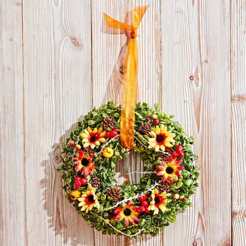 Věnec 3Pagen Věnec Slunečnice Průměr 28 cm