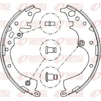 Brzdová čelist Brzdové pakny REMSA 4239.00
