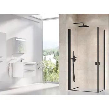 Ravak CRV1 90, černá+transparent