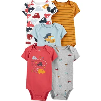 Kojenecký body CARTERS CARTER'S Body krátký rukáv Cars kluk 5ks 3m