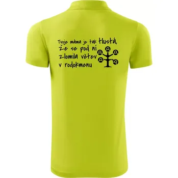 Pánská košile Tvoje mama je tak tlustá - větev - Polokošile Victory sportovní (dresovina) - XL ( Limetková )