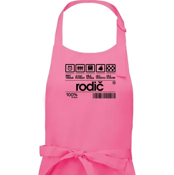 Kuchyňská zástěra Čárový kód rodič - Dámská zástěra na vaření - Univerzální velikost ( Růžová )