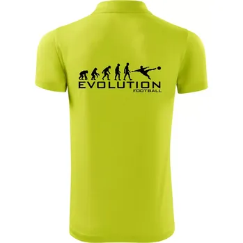 Pánská košile Evolution Football - Polokošile Victory sportovní (dresovina) - M ( Limetková )