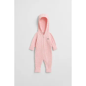 Dětská móda SVETR GANT SHIELD COTTON CABLE ONE PIECE SALMON