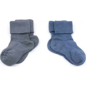 KipKep Dětské ponožky Stay-on-Socks Vel. 6 - 12 m 2 páry Denim Blue