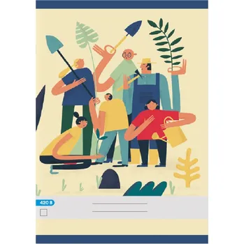 Sešit Papírny Brno - Školní sešit Premium 420 - A4, 20 listů, čistý - 20 ks