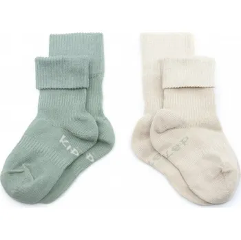 Kojenecké oblečení KipKep Dětské ponožky Stay-on-Socks Vel. 12 - 18 m 2 páry Calming Green
