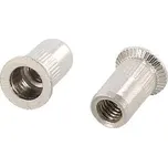 Nýtovací matice vroubkovaná, zápustná hlava, otevřená M10x21, nerez (250 ks)