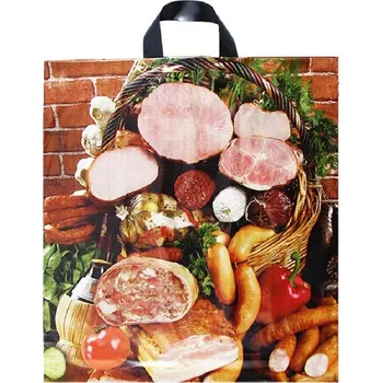 Nákupní taška Taška PE s uchem 43 x 47 cm/35 mc - Uzeniny