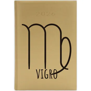 Kalendář Knižní kalendář 2026 A5 zlatý