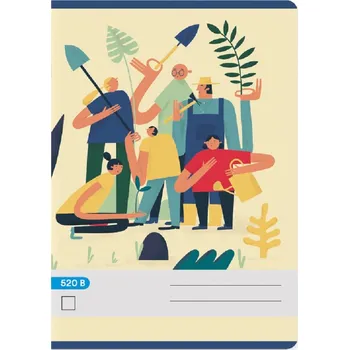 Sešit Papírny Brno - Školní sešit Premium 520 - A5, 20 listů, čistý - 20 ks