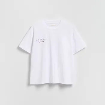 Dámské tričko Reserved - Tričko s potisky - krémová - 525GA-01X - 525GA-01X-S