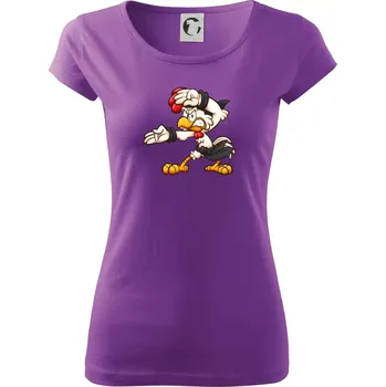 Dámské tričko Kohout karatista - Dámské triko Pure - XS ( Fialová )