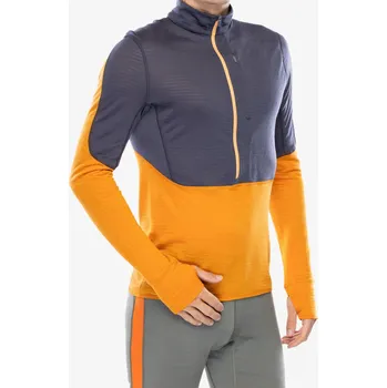 Pánská mikina Mikina bez kapuce Icebreaker Merino 200 Realfleece Descender LS Half Zip - graphite/ray/feldsar/cb