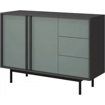 Komoda Komoda Wektus 3S2D WK07, Barva: antracit / aloe MIRJAN 5903211424984