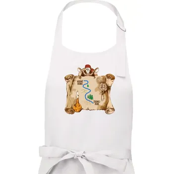 Kuchyňská zástěra Cesta rumu - Dámská zástěra na vaření - Univerzální velikost ( Bílá )