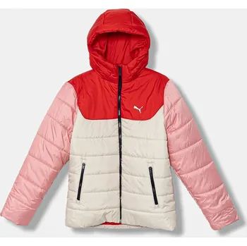 Chlapecká bunda Dětská bunda Puma ESS Hooded Padded Jacket 685226 béžová 01X, vel. 140