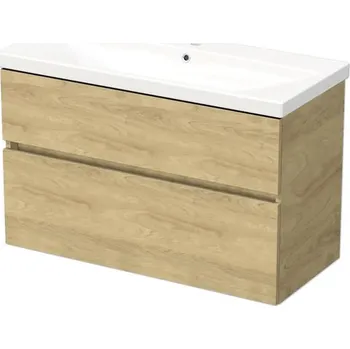 Koupelnový nábytek Koupelnová skříňka s umyvadlem DAXX 100 cm dub světlý DA 100 2Z H3730