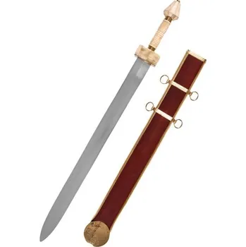 Replika zbraně Římská Spatha, Straubing-Nydam typ s koženou pochvou