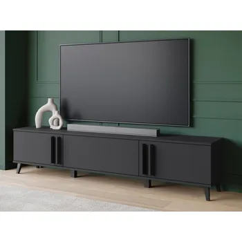 Nábytek TV stolek/skřínka Kegalo 183, Barva: černý grafit MIRJAN 5903211434884