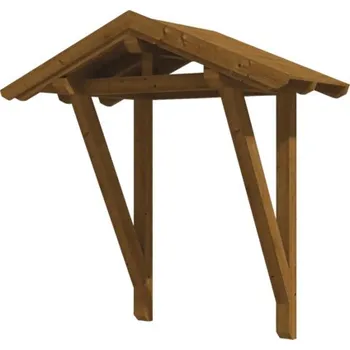 Stříška nad vchodové dveře Vchodová stříška Skanholz Siegen 2, 247x116 cm vlašský ořech