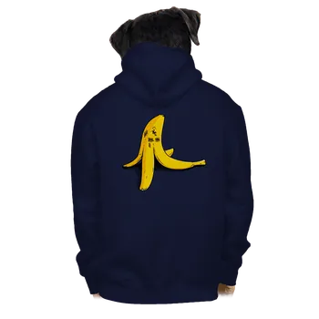 Pánská mikina Bastard Banán zabiják pánská mikina na zip Navy