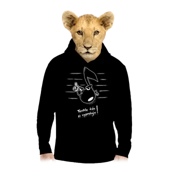 Chlapecká mikina Bastard Tón dětská mikina klokanka Black