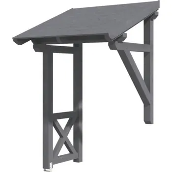 Stříška nad vchodové dveře Vchodová stříška Skanholz Potsdam 3, 176x156 cm šedá