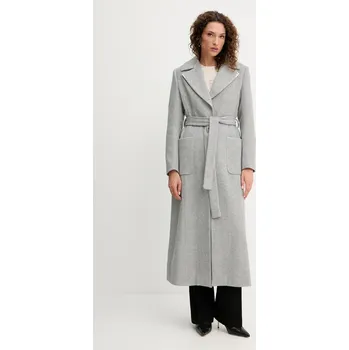 Dámský kabát Kabát s vlnou Fracomina FS25WC1011W819K3 šedá 90X, vel. XL