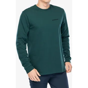 Dámské tričko Longsleeve Patagonia L/S P-6 Logo Responsibili-Tee - cascade green