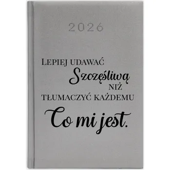 Kalendář Knižkový kalendář 2026 A5 stříbrný