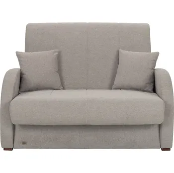 Pohovka 1-místná pohovka Poli pro každodenní spaní s úložným prostorem na lůžkoviny - Black Red White - BRW Matana 17 134x97 cm