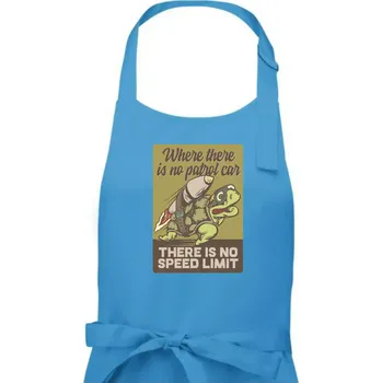 Kuchyňská zástěra Želva na cestách - Dámská zástěra na vaření - Univerzální velikost ( Světlý tyrkys )