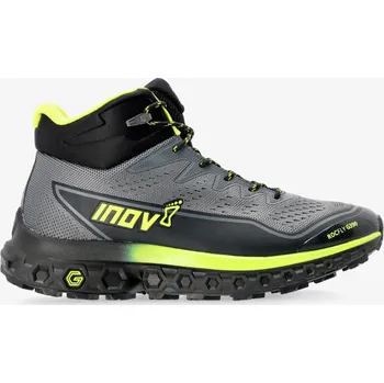 Pánská treková obuv Turistické boty Inov-8 RocFly G 390 - grey/black/yellow