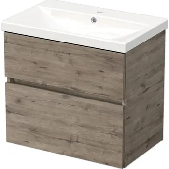 Koupelnový nábytek Koupelnová skříňka s umyvadlem DAXX 70 cm dub wellington DA 70 2Z D370