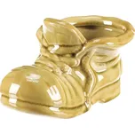 Obal na květináč keramická bota 22 x 12 x 12 cm žlutá