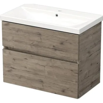 Koupelnový nábytek Koupelnová skříňka s umyvadlem DAXX 80 cm dub wellington DA 80 2Z D370