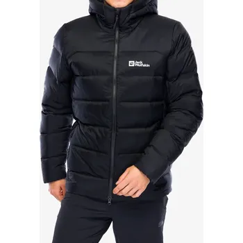 Péřová bunda Jack Wolfskin Nebelhorn Down Hoody - black