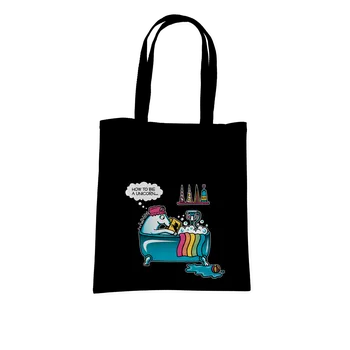 Bastard Jak se stát jednorožcem taška Black