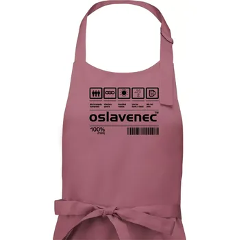 Kuchyňská zástěra Čárový kód - Oslavenec - Pánská zástěra na vaření - Univerzální velikost ( Starorůžová )