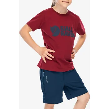 Chlapecké tričko Dětské tričko Fjallraven Kids Logo T-shirt - pomegranate red