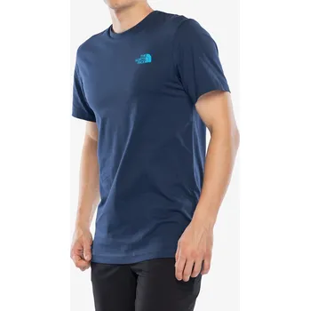 Pánské tričko Bavlněné tričko The North Face S/S Redbox Tee - summit navy/tnf white