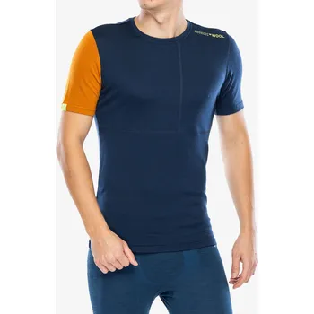 Termotriko Ortovox 185 Rock N Wool Short Sleeve - deep ocean