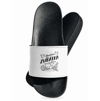 Pánské pantofle Bastard B12: Baštím zvířátka pantofle White