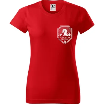 Dámské tričko DOBRÝ TRIKO Dámské tričko s potiskem It is time Barva: Červená, Velikost: 3XL