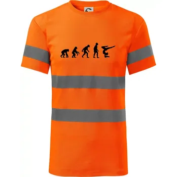 Pánské oblečení Evoluce yoga - Triko reflexní - HV PROTECT - 3XL ( Neonově oranžová )