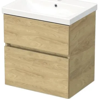 Koupelnový nábytek Koupelnová skříňka s umyvadlem DAXX 60 cm dub světlý DA 60 2Z H3730