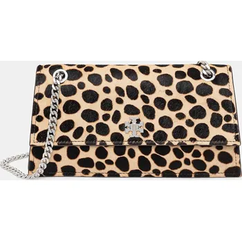 Kabelka Kožená kabelka Tory Burch Kira Turnlock 169175.250 béžová 80A, vel. ONE SIZE